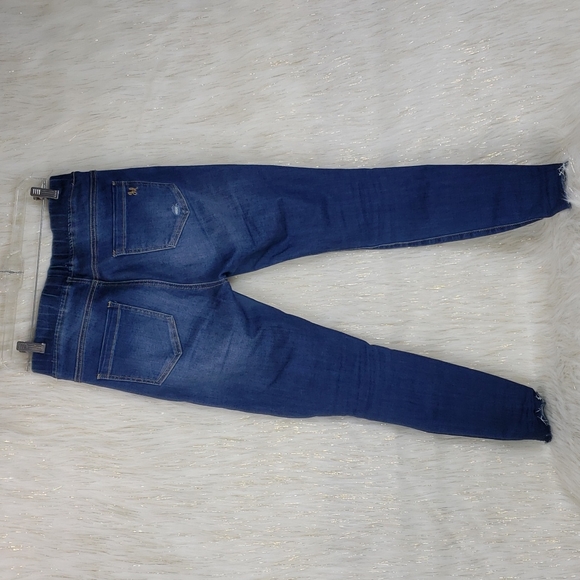 Grace and Lace Distressed Denim Jeggings - Picture 4 of 7